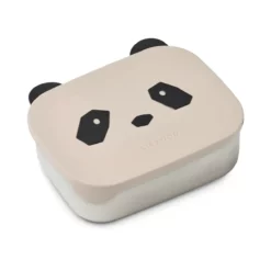 Liewood Arthur Lunchbox „Panda / Sandy“, Edelstahl mit Silikon-Deckel