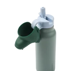 Liewood Falk Edelstahl Trinkflasche mit Tierdeckel „Krokodil Peppermint / Garden green