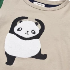 Liewood Langarm Kinder-T-Shirt Apia „Panda / Mist / Classic navy multi mix“