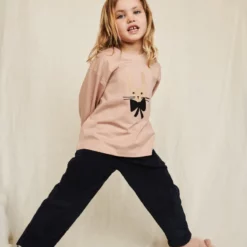 Liewood Langarm Kinder-T-Shirt Apia „Rabbit / Pale tuscany“