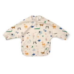 Liewood Merle Lätzchen mit Ärmeln „Around the world / Sandy“