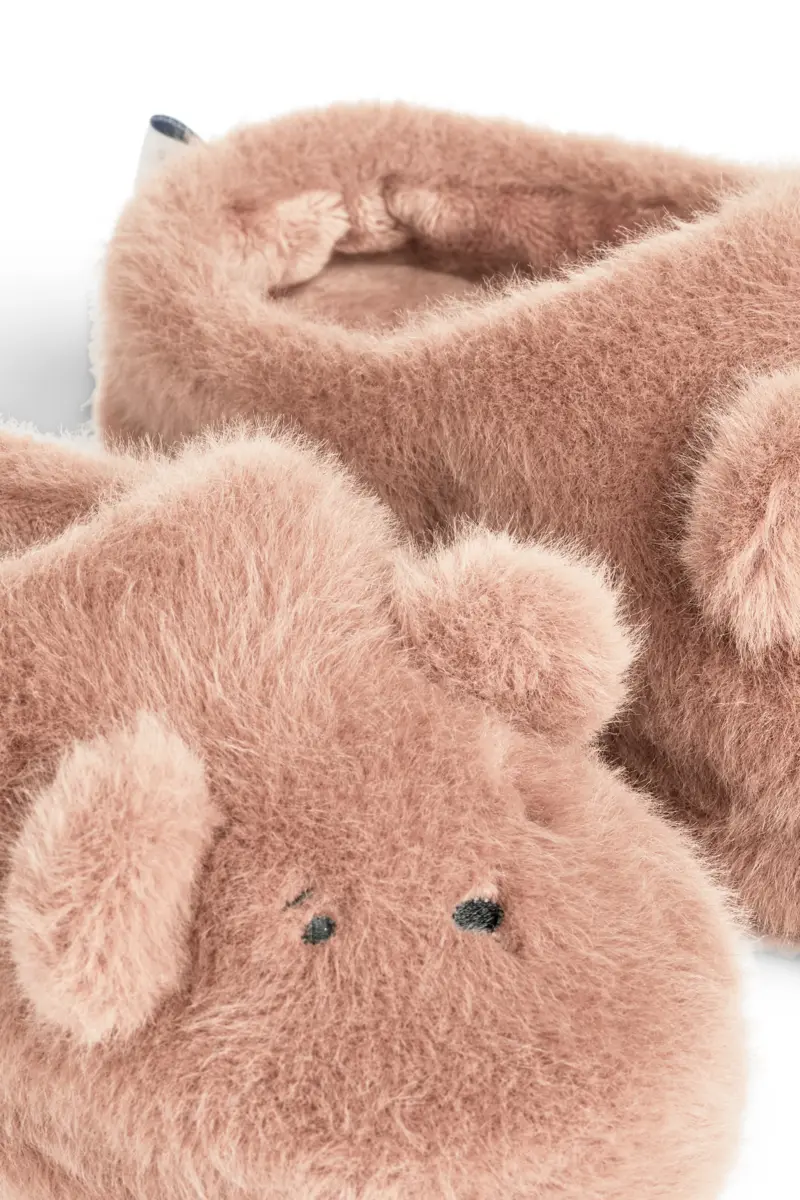Liewood Plüsch Hausschuhe Aviaja „Bär / Pale tuscany“