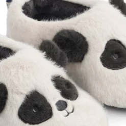 Liewood Plüsch Hausschuhe Aviaja „Panda / Sandy / Dark grey“