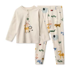 Liewood Pyjama-Set Wilhelm „Around the world / Sandy“