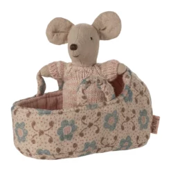Maileg Babymaus in Tragetasche - Rose