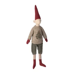 Maileg Pixy, Gr. 5 - Weihnachtswichtel Jungen - Strickpullover, , H90cm