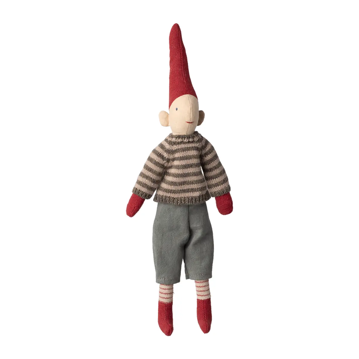 Maileg Pixy, Größe 1 - Weihnachtswichtel Jungen - Strickpullover, H26cm