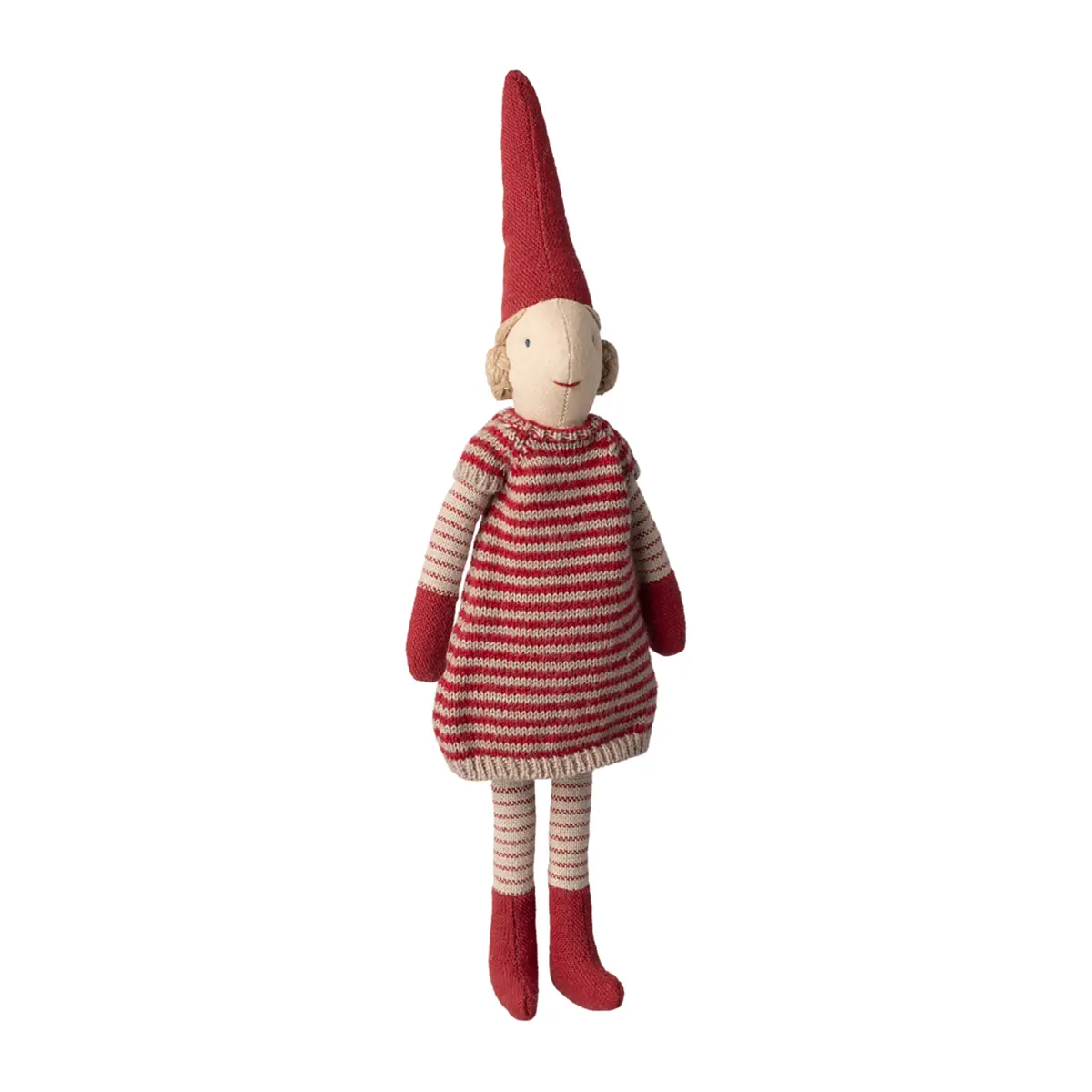 Maileg Pixy, Größe 1 - Weihnachtswichtel Mädchen - Strickkleid, H26cm