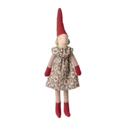 Maileg Pixy, Größe 1 - Weihnachtswichtel Mädchen - Winter mint Kleid, H26cm