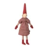 Maileg Pixy, Größe 2 - Weihnachtswichtel Mädchen - Rotes Kleid H31cm