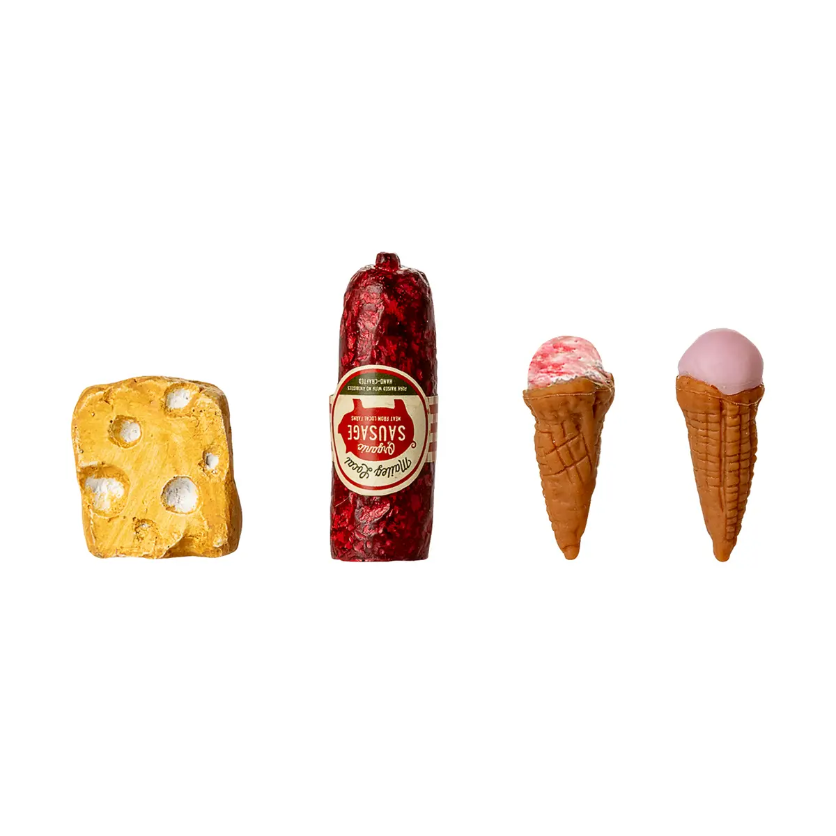 Maileg Puppenhaus Kühlschrank, Maus - Creme, H14cm