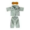 Maileg Puppenkleidungs-Set, Pyjamas, Papa Maus - Mint/Sand