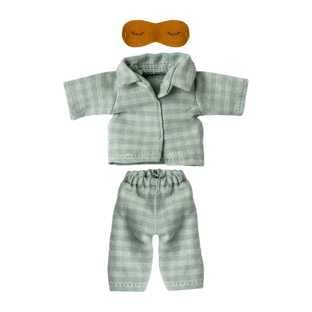 Maileg Puppenkleidungs-Set, Pyjamas, Papa Maus - Mint/Sand