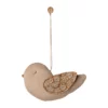 Maileg Weihnachtsbaumschmuck Stoffornament, Vogel - Winterherz - Sand
