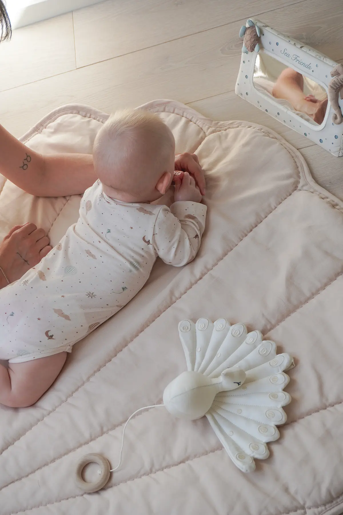 Cam Cam Babyspiegel Tummy Time „Sea Garden“, OCS