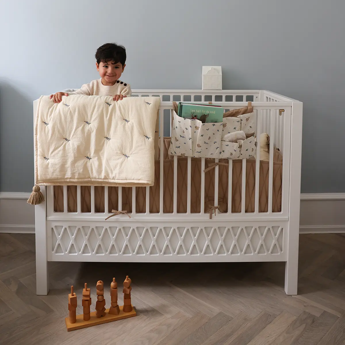 Cam Cam Decke „Blueberries“, bestickt, OCS, 120x90cm – Bild 4