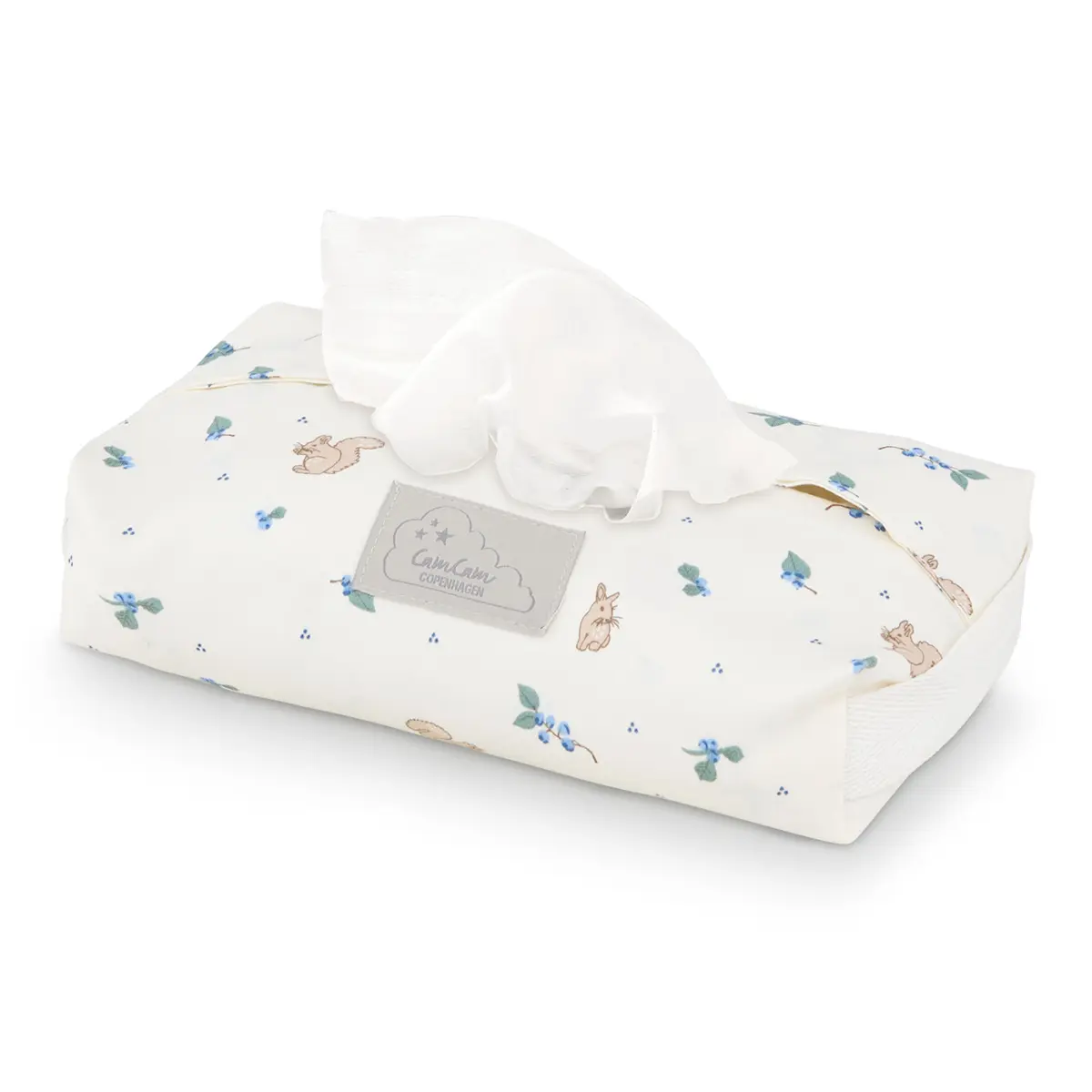 Cam Cam Bezug für Feuchttücher „Blueberries“, 22x16,5cm, GOTS