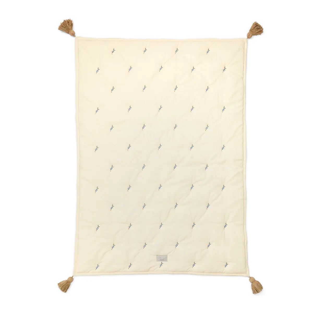 Cam Cam Decke „Blueberries“, bestickt, OCS, 120x90cm