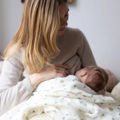 Cam Cam Wickeltuch „Blueberries“, GOTS, 120x120cm