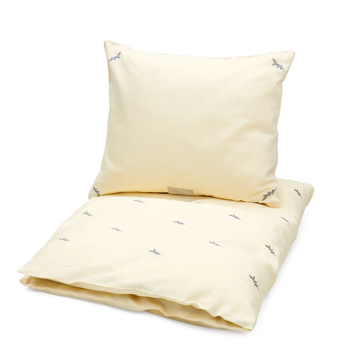 Cam Cam bestickte Baby Bettwäsche „Blueberries“ – 70x100cm / 40x45cm