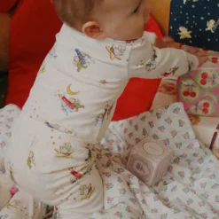 Konges Sløjd Baby Bettwäsche „Verona Blues“, 70x100cm / 40x45cm