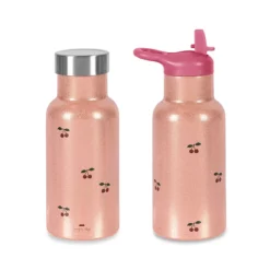 Konges Sløjd Edelstahl-Trinkflasche „Cherry / Glitzer“ 350ml