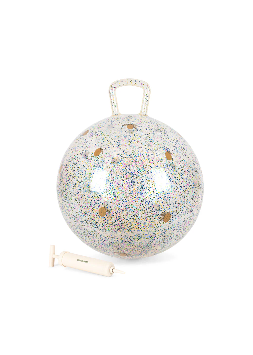Konges Sljd Hpfball Glitzer / Lemon, 50 cm Konges Sljd Hpfball Glitzer / Lemon, 50 cm