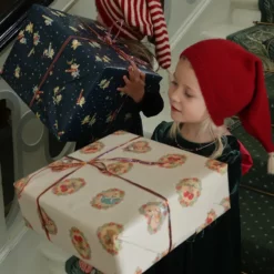 Konges Sløjd Kinder Weihnachtsmütze „Christmas Stripes“