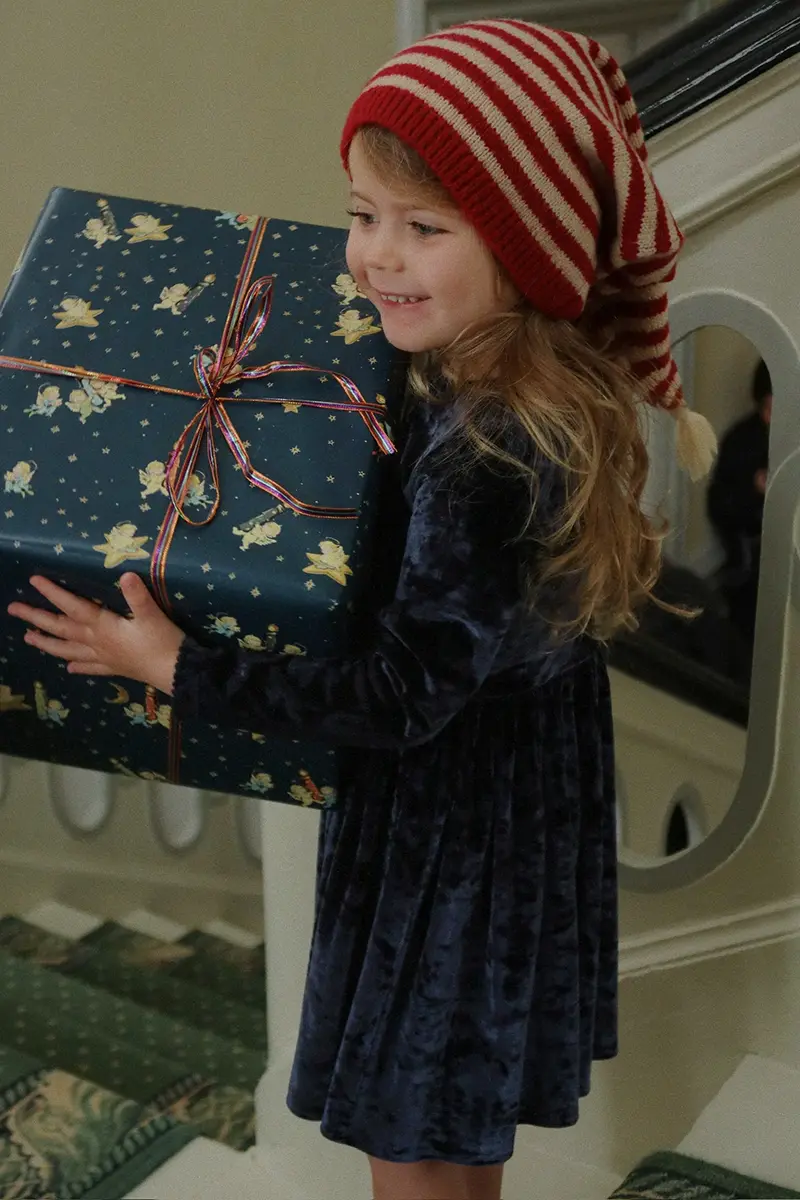 Konges Sløjd Kinder Weihnachtsmütze „Christmas Stripes“