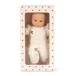 Konges Sløjd Mini-Puppe „Meine erste Puppe / Cherry“, H21cm