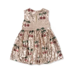 Konges Sløjd Paillettenkleid Strala „Ma Grande Cerise“