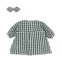 Konges Sløjd Puppen-Kleidungset „Green Check“ für 42cm Puppen