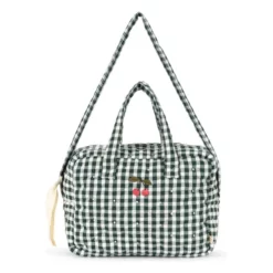 Konges Sløjd Puppen Wickeltasche „Green Check“