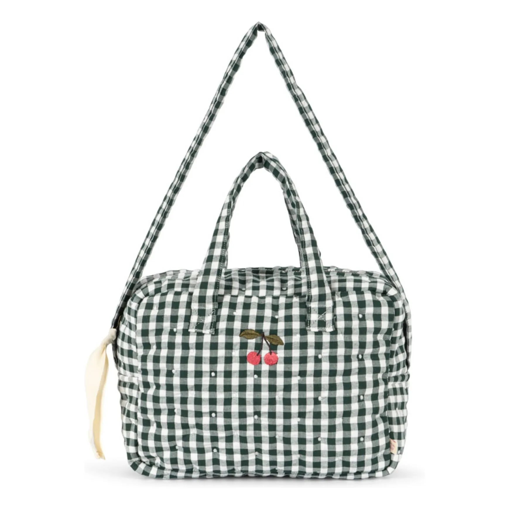 Konges Sløjd Puppen Wickeltasche „Green Check“