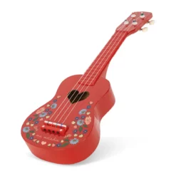 Konges Sløjd Spielzeug Ukulele „Flower Glossy / Barbados Cherry“, FSC®-Holz