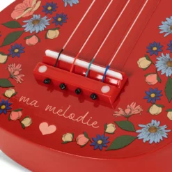 Konges Sløjd Spielzeug Ukulele „Flower Glossy / Barbados Cherry“, FSC®-Holz