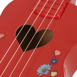 Konges Sløjd Spielzeug Ukulele „Flower Glossy / Barbados Cherry“, FSC®-Holz