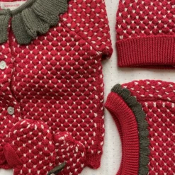 Konges Sløjd Wintermütze „Strawberry / True Red“ Balaclava