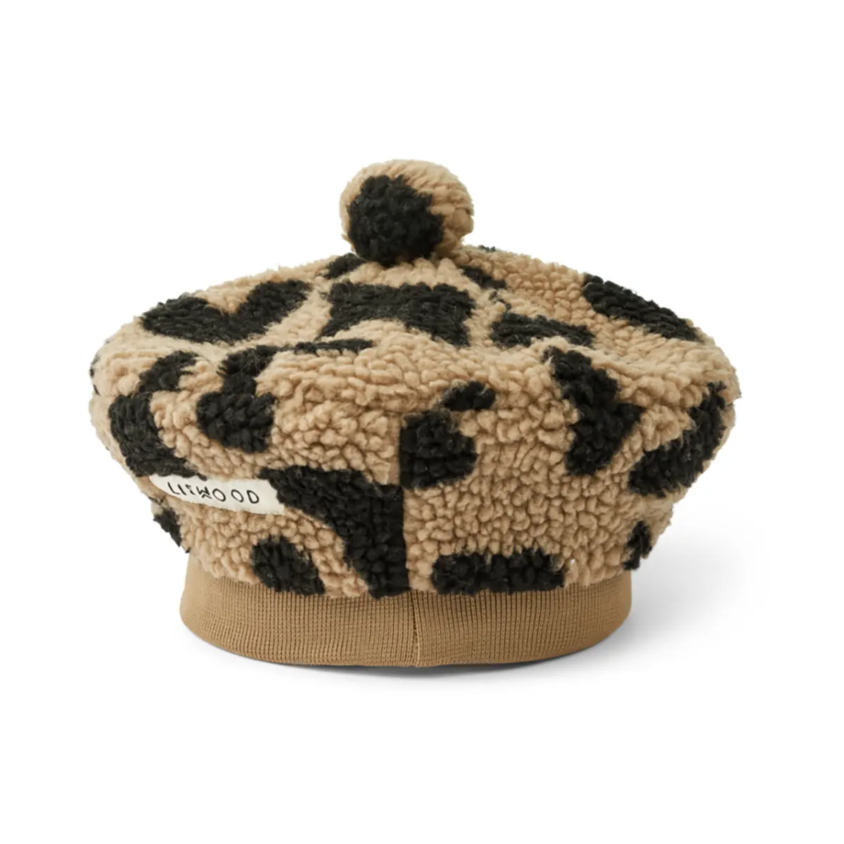 Liewood Kinder-Fleece-Barett Poplar „Mega leo : Oat mix“