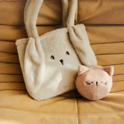 Liewood Plüsch-Tragetasche Lexi „Hase / Nebelgrau“