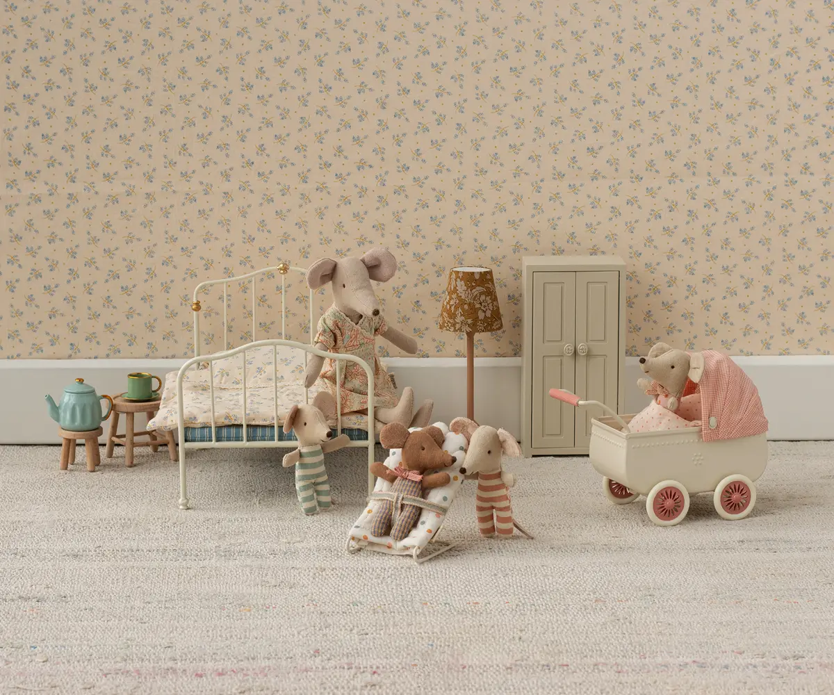 Magen Puppen-Kinderwagen, Maus, Koralle