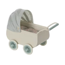 Magen Puppen-Kinderwagen mit Babymaus, Minze