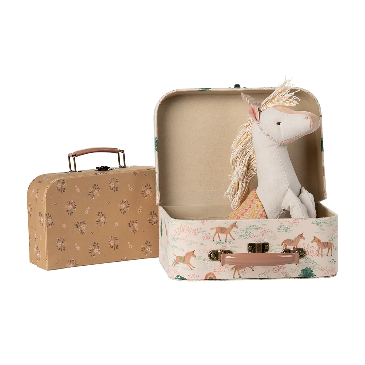 Maileg Kofferset mit Stoff „Einhorn“, 2 Stk.