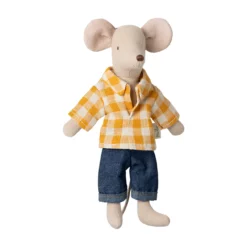 Maileg Papa Maus mit Hemd und Jeans