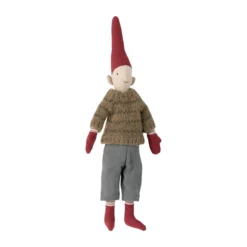 Maileg Pixy, Größe 2 - Weihnachtswichtel Junge - Gestrickter Pullover H31cm