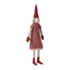 Maileg Pixy, Größe 4 - Weihnachtswichtel Mädchen - Gesteiftes Strickkleid, H60cm
