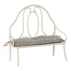 Maileg Puppenhaus Vintage-Bank, Mini - Off White, 19x18x8cm