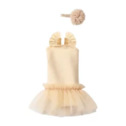 Maileg Puppenkleidung Ballettanzug und Rock, creme, Gr. 1