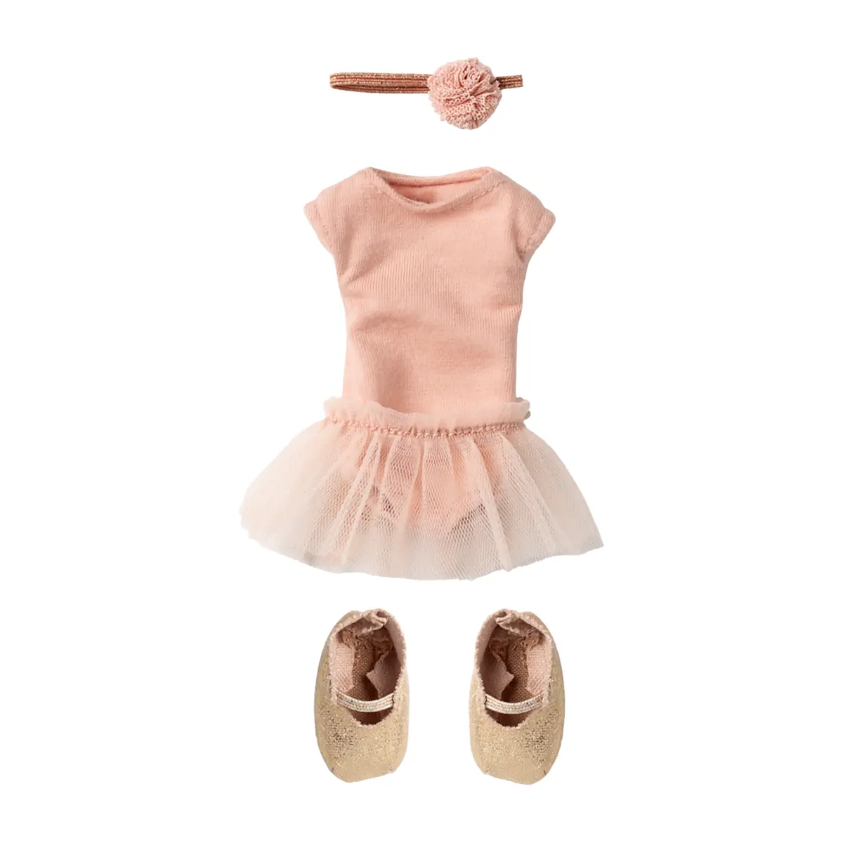 Maileg Puppenkleidung Ballettanzug und Rock, rosa, Gr. 2