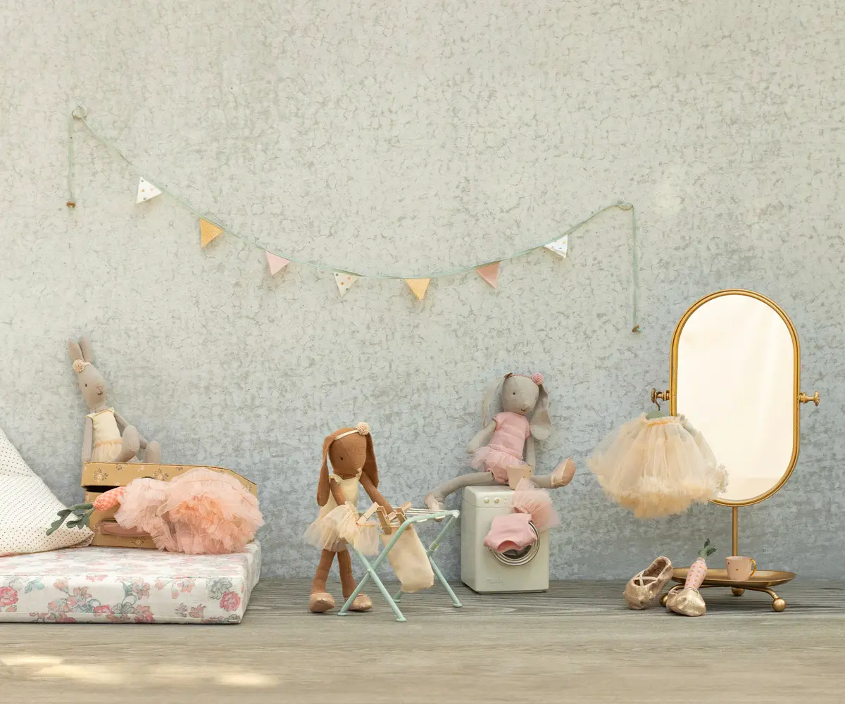 Maileg Puppenkleidung Ballettanzug und Rock, rosa, Gr. 2